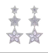 Load image into Gallery viewer, Diamanté Star Earrings
