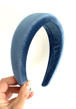 Load image into Gallery viewer, Blue Velvet Padded Headband
