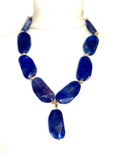 Load image into Gallery viewer, Navy Blue Bead Necklace
