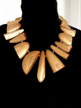 Load image into Gallery viewer, Chunky Gold Acrylic Abstract Statement Necklace

