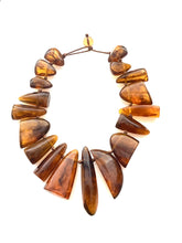Load image into Gallery viewer, Amber Acrylic Abstract Necklace

