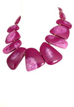 Load image into Gallery viewer, Purple Marbled Acrylic Necklace
