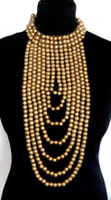Load image into Gallery viewer, Stunning Gold Beaded Statement Necklace
