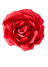 Load image into Gallery viewer, Red Satin Flower Corsage Brooch
