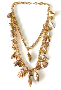 Shell Layered Chain Necklace