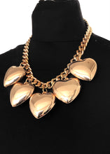 Load image into Gallery viewer, Chunky Gold Heart Necklace
