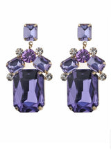 Load image into Gallery viewer, Lilac Glass Drop Earrings
