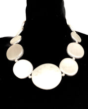 Load image into Gallery viewer, Brushed Silver Disc Necklace
