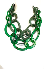 Load image into Gallery viewer, Green Acrylic Chain Necklace
