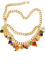 Load image into Gallery viewer, Multi Charm Gold Chain Belt
