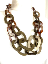 Load image into Gallery viewer, Khaki Double Chain Link Necklace

