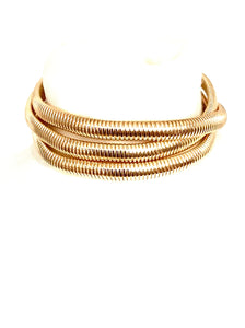 Gold Omega Choker Necklace