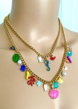 Load image into Gallery viewer, Mini Sea Life Charm Layered Necklace
