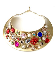 Load image into Gallery viewer, Jewelled Torque Choker Necklace
