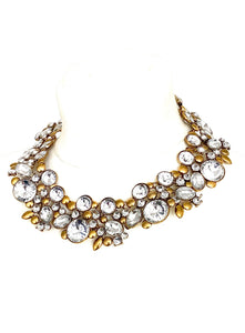 Crystal Collar Statement Necklace