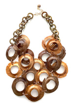Load image into Gallery viewer, Brown Resin Disc Necklace
