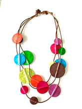 Load image into Gallery viewer, Bright Acrylic Disc Necklace
