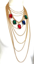 Load image into Gallery viewer, Jewelled Chain Statement Necklace
