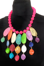 Load image into Gallery viewer, Rainbow Bead Acrylic Necklace
