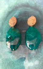 Load image into Gallery viewer, Over-Sized Green Acrylic Earrings
