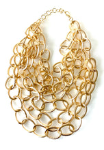 Load image into Gallery viewer, Gold Layered Chunky Chain Statement Necklace
