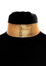 Load image into Gallery viewer, Gold Chainmail Choker Necklace
