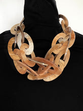 Load image into Gallery viewer, Chunky Beige Acrylic Chain Necklace

