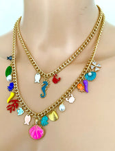 Load image into Gallery viewer, Mini Sea Life Charm Layered Necklace
