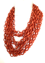 Load image into Gallery viewer, Rust Layered Bead Necklace
