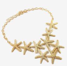 Load image into Gallery viewer, Gold Starfish Statement Necklace
