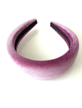 Load image into Gallery viewer, Lilac Velvet Padded Headband
