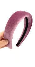 Load image into Gallery viewer, Lilac Velvet Padded Headband
