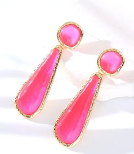 Barbie Pink Teardrop Earrings