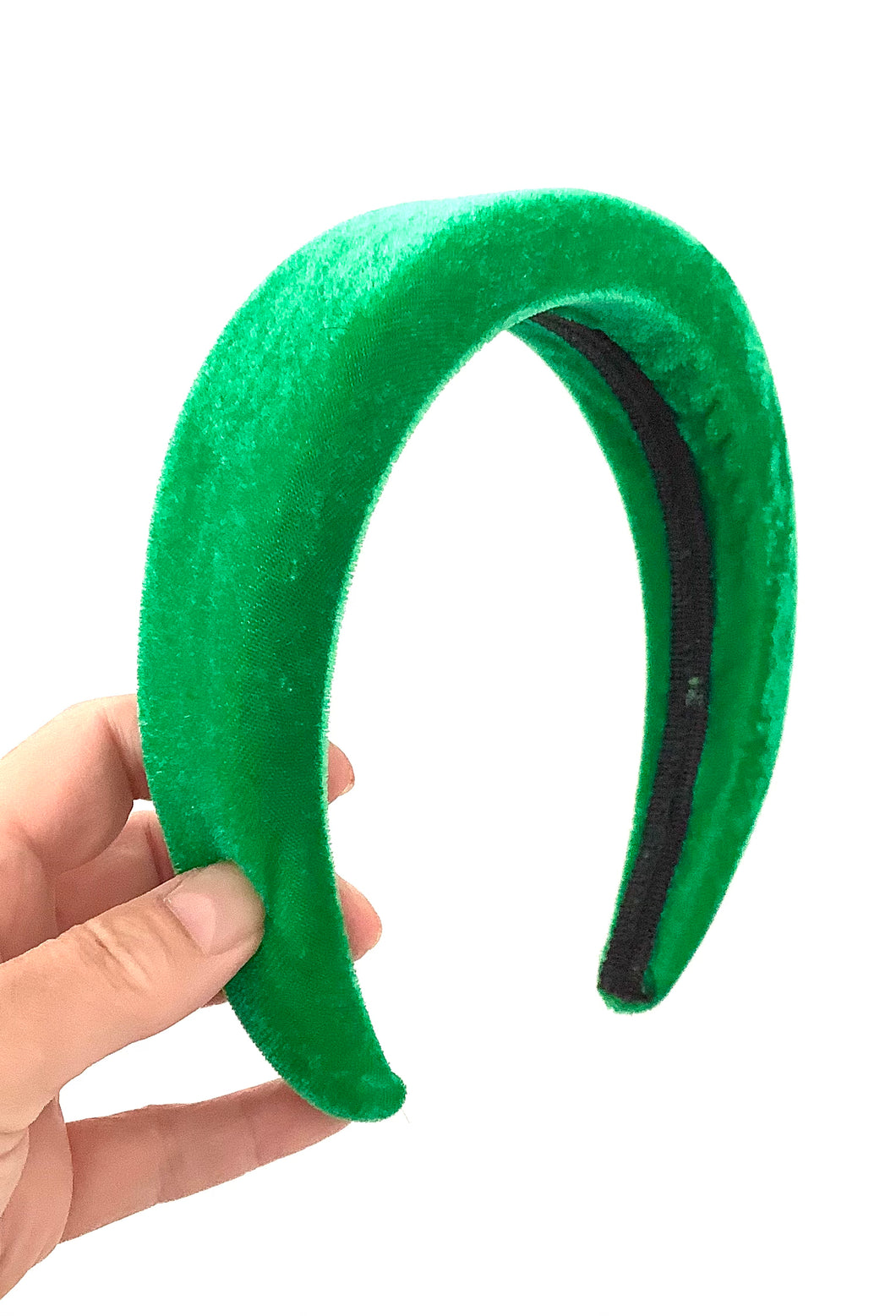 Green Velvet Padded Headband