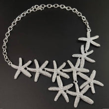 Load image into Gallery viewer, Silver Starfish Necklace
