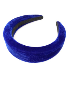 Royal Blue Velvet Padded Headband