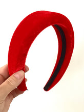 Load image into Gallery viewer, Red Velvet Padded Headband
