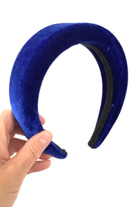 Royal Blue Velvet Padded Headband
