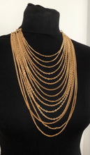 Load image into Gallery viewer, Gold Waterfall Chain Necklace
