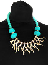 Load image into Gallery viewer, Turquoise Coral Branch Necklace
