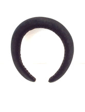 Load image into Gallery viewer, Black Velvet Padded Headband
