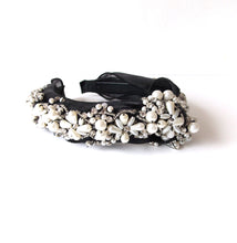 Load image into Gallery viewer, Pearl and Crystal Embellished Headband

