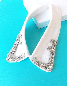 White Crystal Jewelled Collar