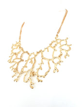 Load image into Gallery viewer, Gold Coral Style Necklace

