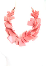 Load image into Gallery viewer, Pink Acrylic Abstract Statement Necklace
