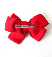 Load image into Gallery viewer, Red Velvet Jewelled Hair Bow
