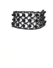Load image into Gallery viewer, Black Jewelled Statement Choker Necklace
