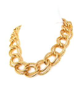 Chunky Gold Double Link Chain Necklace
