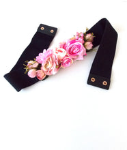 Load image into Gallery viewer, Pink Floral Stretch Belt
