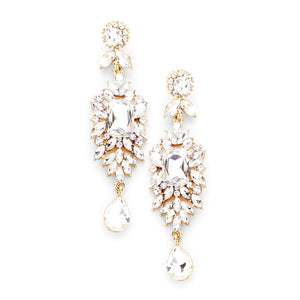 Crystal Rhinestone Bridal Earrings